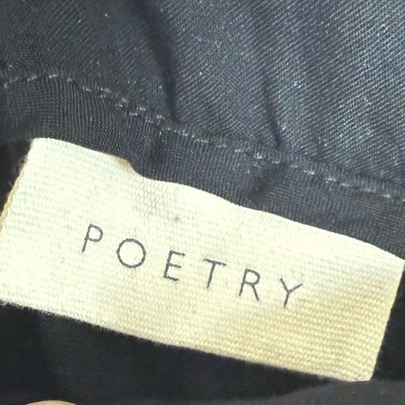 Poetry Wide Leg Silk Velvet Trouser Pants Black Business Casual Women’s Size 6 - Picture 7 of 11